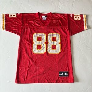 002 - VINTAGE 90s KANSAS CITY CHIEFS NFL FOOTBALL TONY GONZALEZ PUMA JERSEY